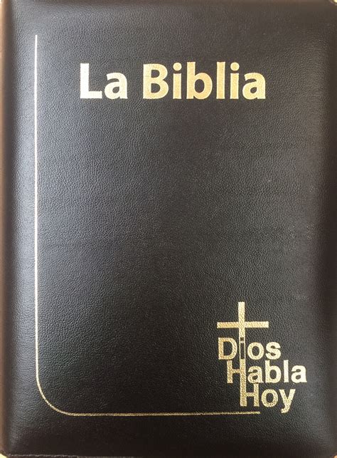 Biblia Dhh Version Popular Tamaño085dkzlgia Letra Gigante Negro Dios