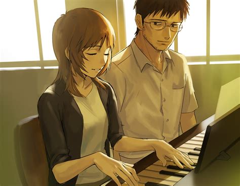 Ikari Gendou And Ikari Yui Neon Genesis Evangelion Drawn By Rottur