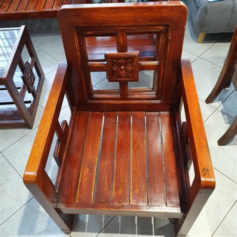 Custom farmhouse style furniture for country, modern, urban or rustic decor. Solid Wooden sofa set sala with single arm chairs center accent table wood, Home & Furniture ...