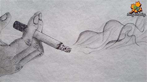 A Pen A Pencil Have Created A Beautiful Draw How To Draw Smoke How To Draw A Cigarette