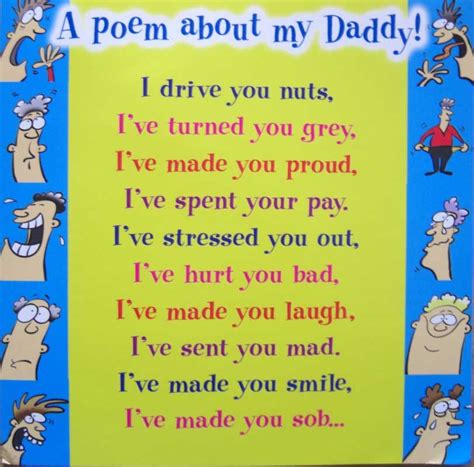 Soggibottom A Poem About My Daddy Birthday Poems For Dad Fathers