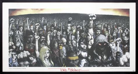 Disturbed Ten Thousand Fists Autographed Numbered And Framed Us