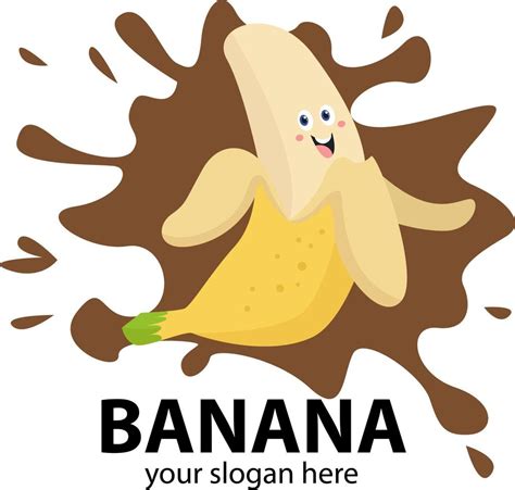Abstract Chocolate Banana Logo Template 7494855 Vector Art At Vecteezy