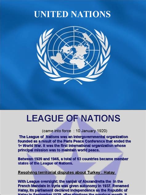 0 UNITED NATIONS.ppt | Secretary General Of The United Nations | League 