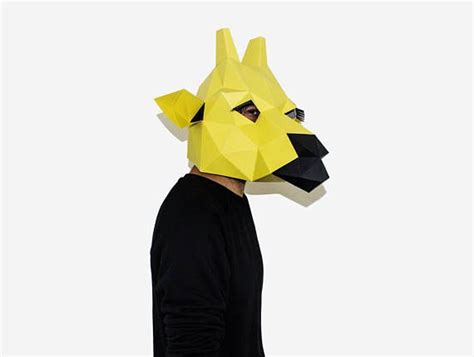 Diy Giraffe Mask 3d Paper Craft Template Halloween Mask Etsy Animal