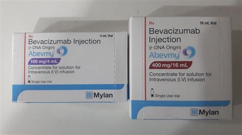 Abevmy 400mg And 100mg Bevacizumab Injection Box Container At Rs 5000