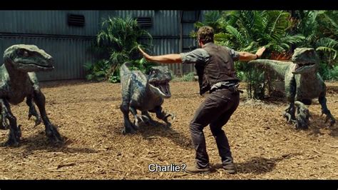 Jurassic World Raptor Scene