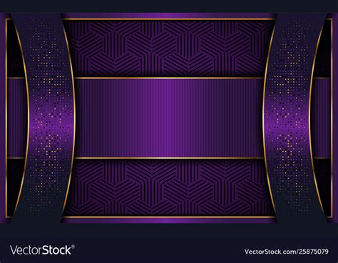 Elegant Purple Background With Luxurious Line Vector Image
