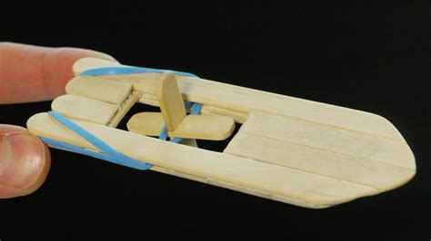 How To Make An Elastic Band Paddle Boat Youtube