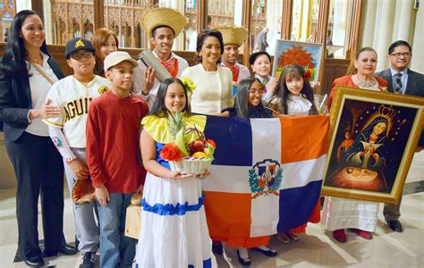 dominican republic faithful honor mary celebrate culture catholic new york