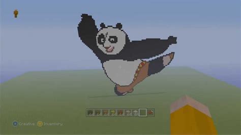 Körvonal Pangás Jelzés Minecraft Bani Kung Fu Panda Bazis Dohos