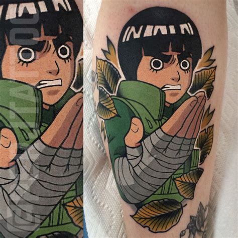 Perjtattoo Made This Rock Lee Today For Brittany Thanks For Looking Adam Perjatel Anime