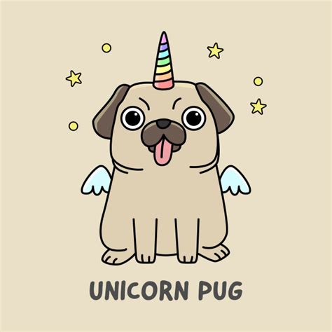 Unicorn Pug Unicorn T Shirt Teepublic