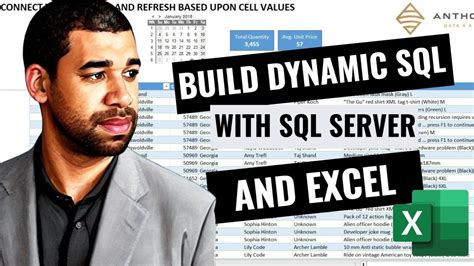 Build Dynamic Sql With Sql Server And Excel Smoak Signals Data Analytics Blog