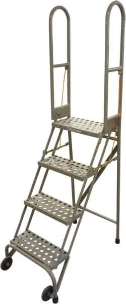 Cotterman Steel Rolling Ladder 4 Step Msc Industrial Supply Co