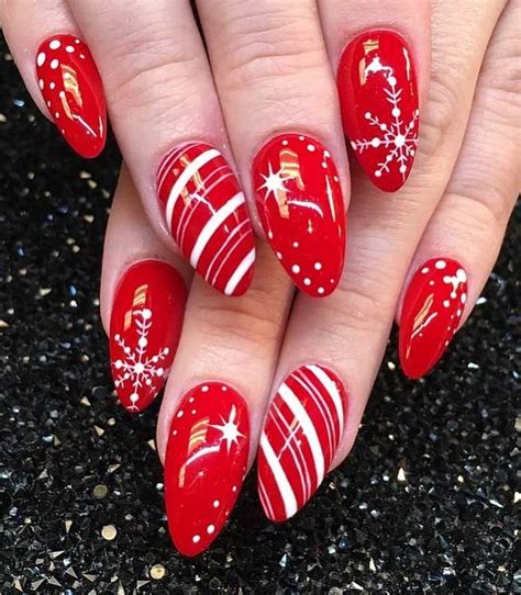 festive nail art designs to look fab this season winter nail ideas red nail designs