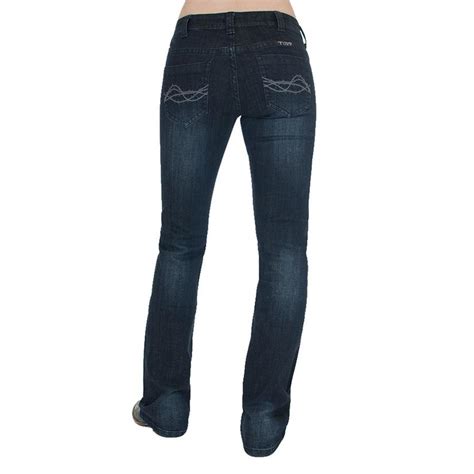 Cowgirl Tuff Womens Forever Tuff Dark Wash Denim Jeans