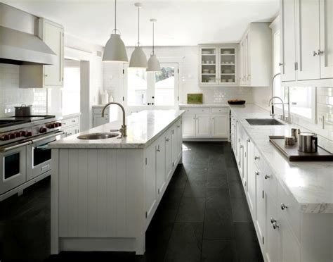 Slate floor tiles have been popular for years and continue to be. Statuario Marble Countertops - Contemporary - kitchen ...