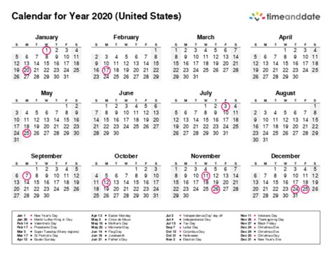 Free Printable Calendar With Holidays