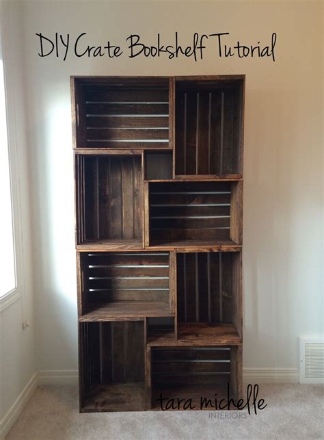 Diy Crate Bookshelf Tutorial — Tara