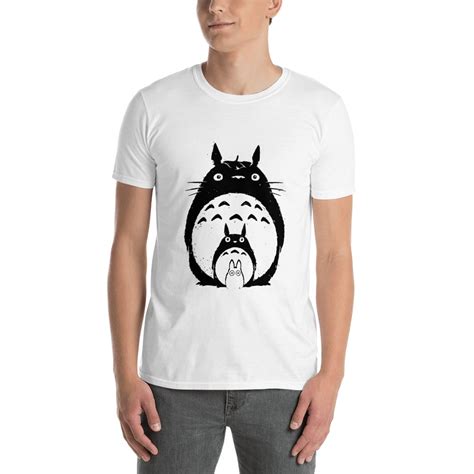 My Neighbor Totoro Black And White T Shirt Unisex Ghibli Store