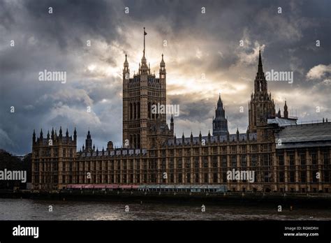 Houses Of Parliament And The Big Ben Clock Tower Under Repair And