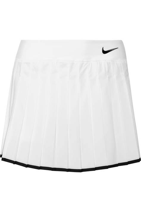 Nike Victory Pleated Dri Fit Stretch Tennis Skirt In White Lyst