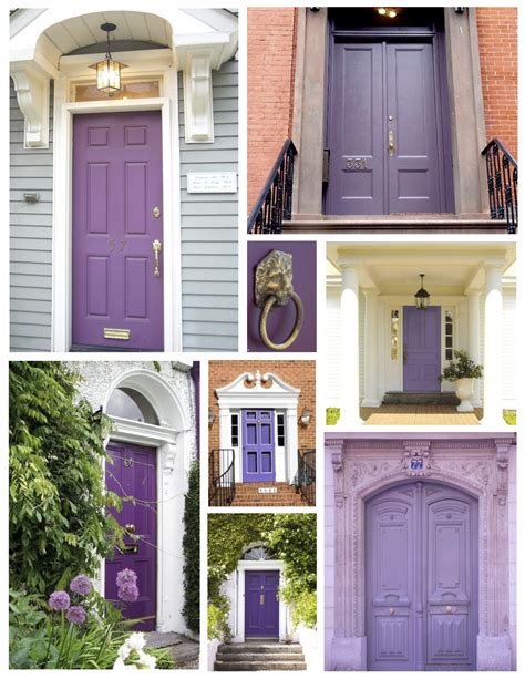 Exterior Color Inspirations The Regal And Dramatic “purple” Painted Door