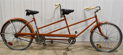 Bid Now Vintage Montgomery Ward Hawthorne Tandem Bicycle Invalid Date Cst