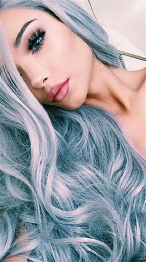Women Grey Blue Hair Color Trends For All Season And All