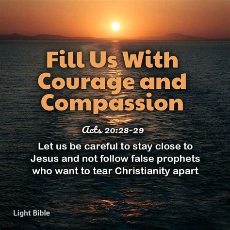 Fill Us With Courage And Compassion Daily Devotional Christians 911