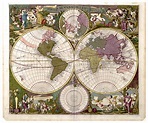 Lot Detail - Gorgeous World Map, Circa 1700 During the Golden Age of ...