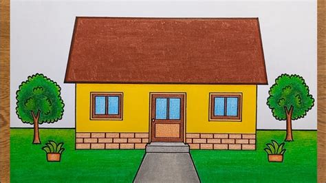 Cara Menggambar Rumah Yang Mudah Dan Bagus Gambar Rumah Sederhana