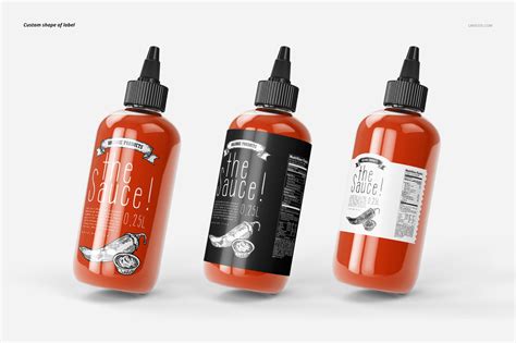 Sauce Bottle Mockup Set On Behance