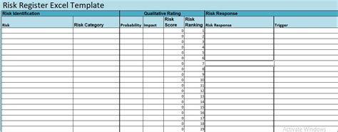 Risk Register Excel Template Excelonist