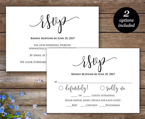 wedding invitations  postcard response cards