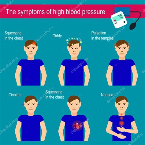 High Blood Pressure Vector Illustration — Stock Vector © Picturestore