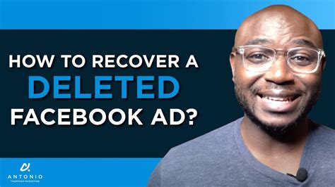 How To Recover A Deleted Facebook Ad Youtube
