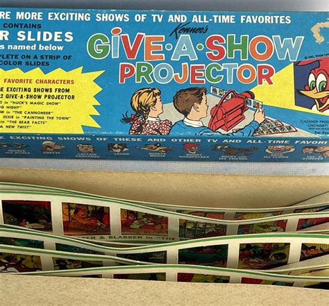 Lot Vintage 1961 Kenners Give A Show Projector Slides Set C W Box
