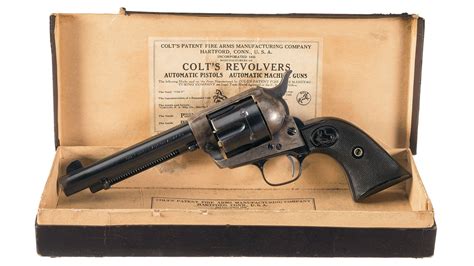 First Generation Colt Single Action Army Revolver With Box Rock