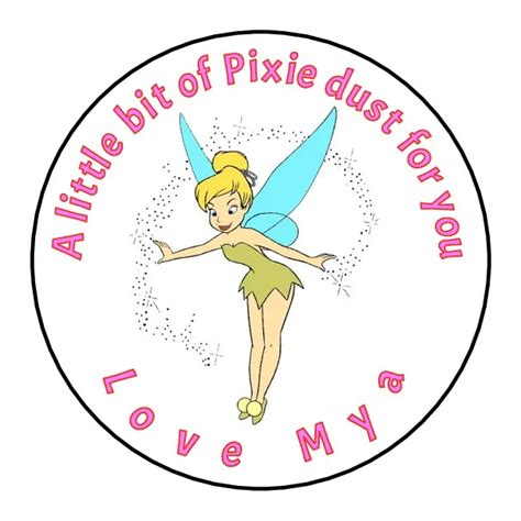 Personalised Disney Pixie Dust Tinkerbell Disney Land World Party Bag