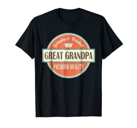 Great Grandpa T Shirt Vintage Fathers Day T Tee Azp Anzpets
