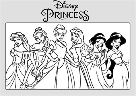 Dibujos Para Colorear De Princesas Disney Dibujos De Princesas Disney
