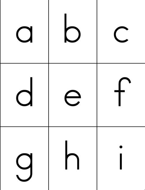 26 Laminated Black And White Lowercase Alphabet Preschool Flashcards 4