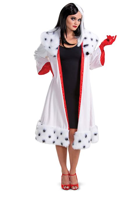101 dalmatians animated women s cruella jacket deluxe costume
