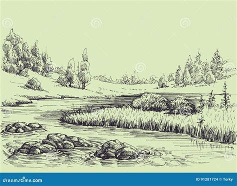 Drawings Of Rivers And Streams Pressedflowerbodyart