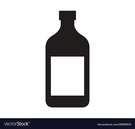 Liquor Bottle Icon Royalty Free Vector Image Vectorstock