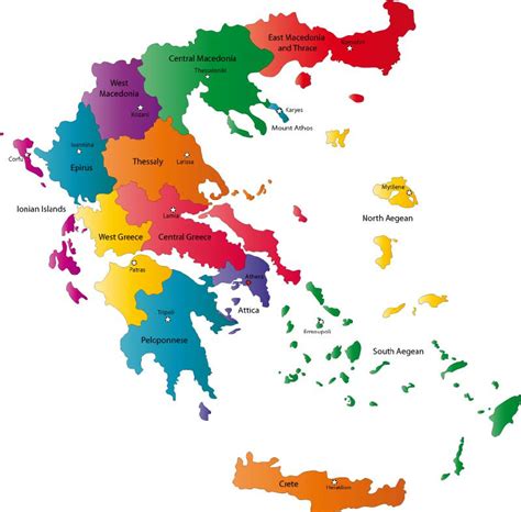 Greece Regions Map
