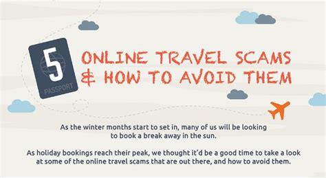 How To Avoid Online Travel Scams Infographic International Autosource