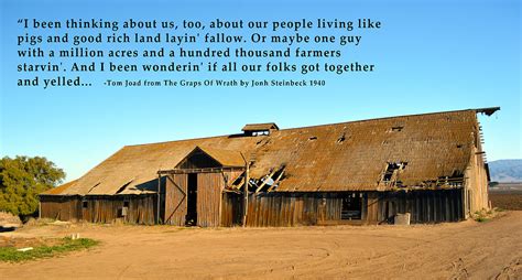 Remnants Of The Grapes Of Wrath John Steinbeck Quote